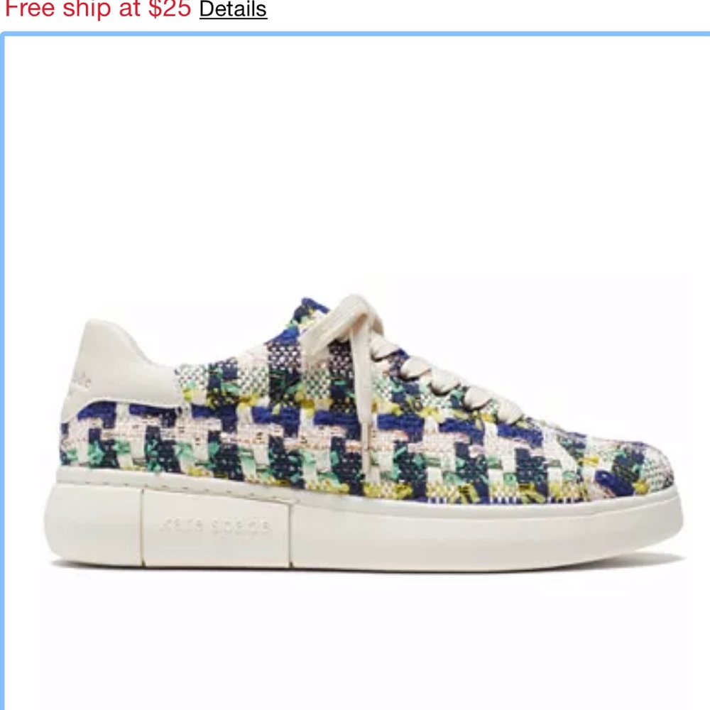 Gently used Kate spade juniper lace up sneaker CUTE!